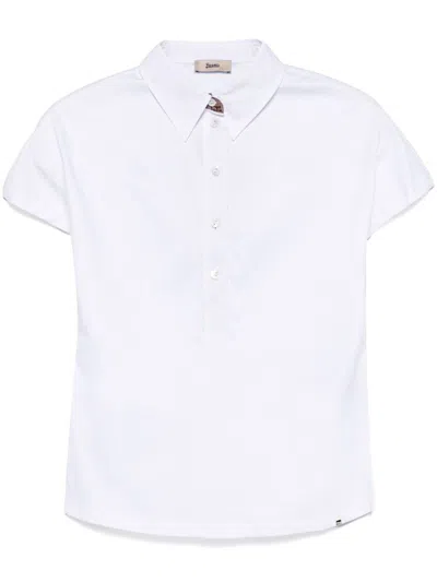 Herno Ever Cotton Interlock／new Popeline／monogram ポロシャツ