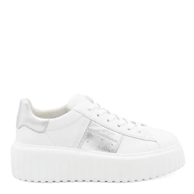Hogan H-stripes Leather Platform Sneakers