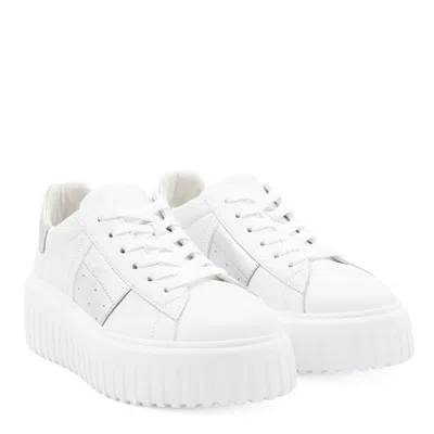 Hogan H-stripes Leather Platform Sneakers