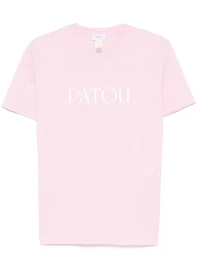 Patou Cotton T-shirt With Bold Logo And Relaxed Fit