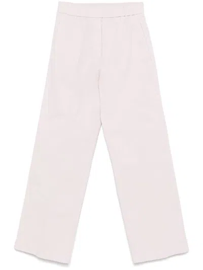 Forte Forte Light Pink Straight-leg Trousers