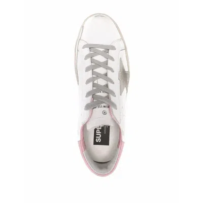 Golden Goose Super-star Used-effect Leather Sneakers With Suede Profiles