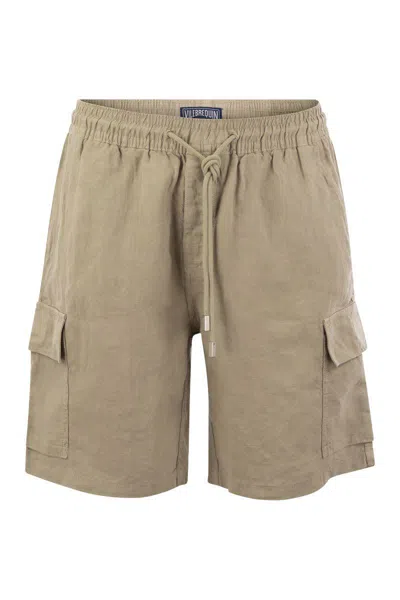 Vilebrequin Linen Cargo Bermuda Shorts