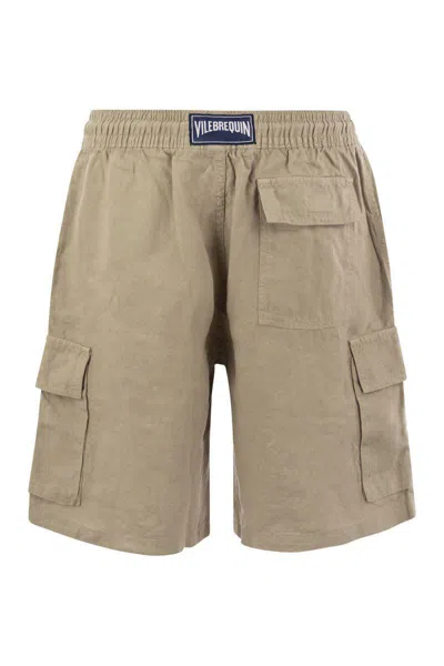 Vilebrequin Linen Cargo Bermuda Shorts