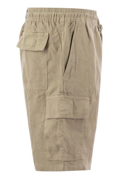 Vilebrequin Linen Cargo Bermuda Shorts