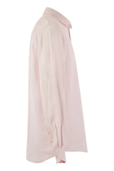Vilebrequin Caroubis Solid Shirt In Linen