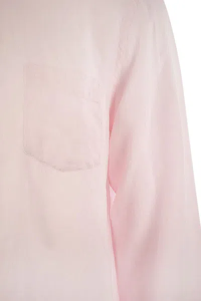 Vilebrequin Caroubis Solid Shirt In Linen