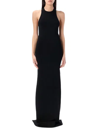 Saint Laurent Open-back Wool-blend Mini Dress For Women