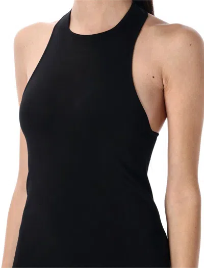 Saint Laurent Open-back Wool-blend Mini Dress For Women