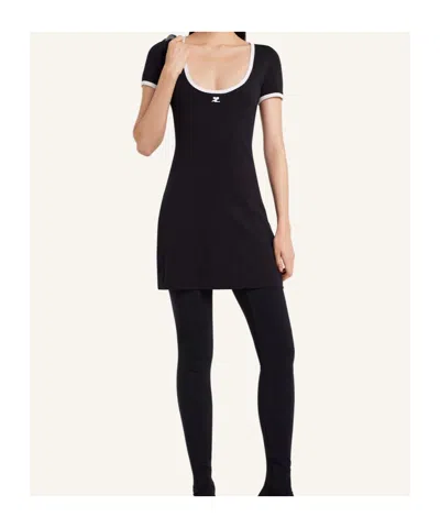 Courrèges Holistic Contrast Mini Dress