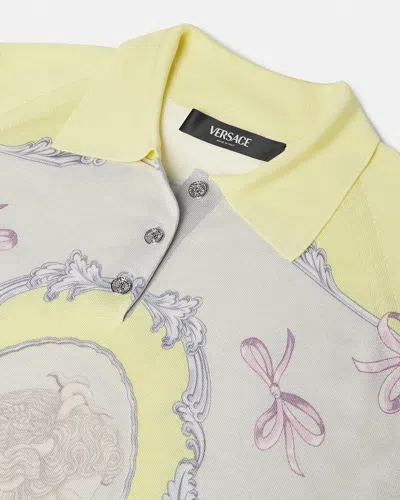 Versace Cameo Long-sleeved Silk Shirt In Printed