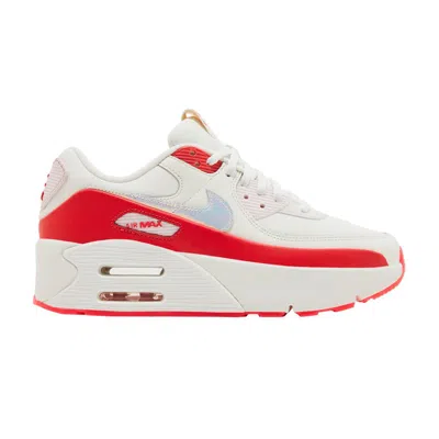 Pre-owned Nike Wmns Air Max 90 Lv9 'sail Siren Red'