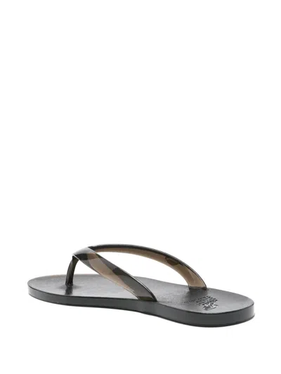 Ancient Greek Sandals Translucent-design Flip Flops In Black