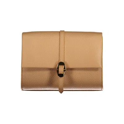 COCCINELLE BROWN LEATHER HANDBAG 