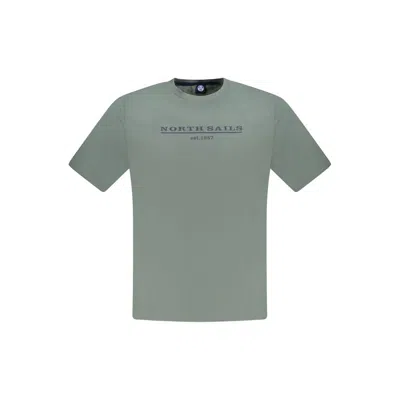 North Sails Green Cotton Men T-shirt In Green