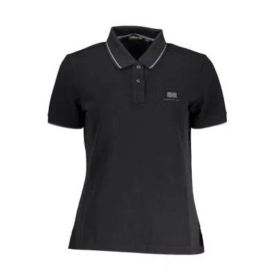 Napapijri Black Cotton Women Polo Shirt In Black