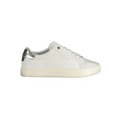 Calvin Klein White Leather Women Sneaker In White