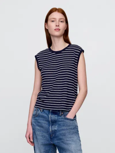 Gap Linen-blend Crewneck Shell Tank Top