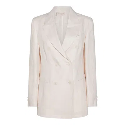 Montedoro White Linen Casual Jacket