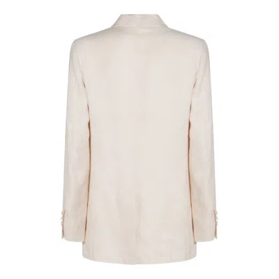 Montedoro White Linen Casual Jacket
