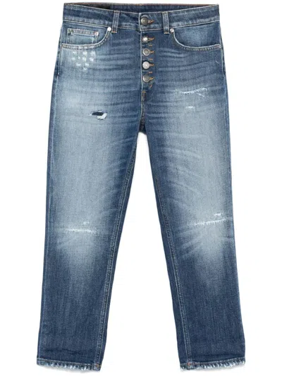 Dondup Trousers Featuring Distressed Effect And Rolled Cuffs