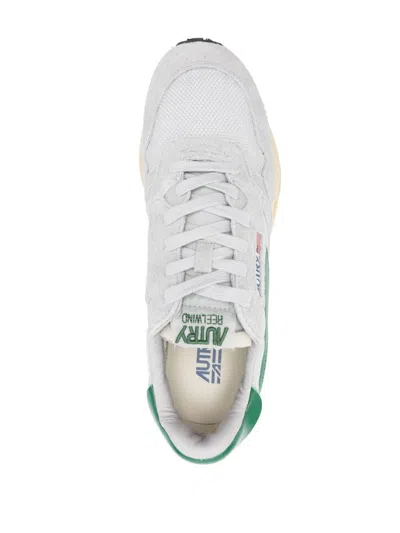 Autry Reelwind Super Vintage Grey Sneakers With Logo Patch On The Tongue And Contrasting Heel In Fabric An In Gray