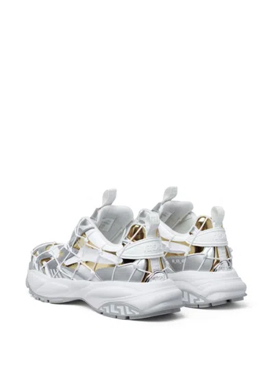 Versace Mercury M_vs_03 Rope, Leather And Mesh Sneakers