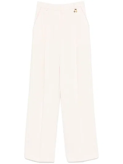 Elisabetta Franchi Contrasting-topstitching Crepe Trousers