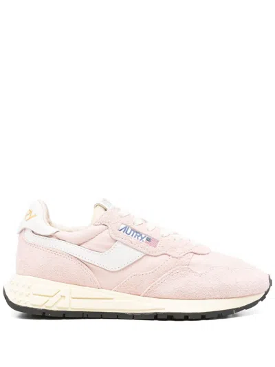 Autry Low Sneaker With Suede Panels And Rubber Sole