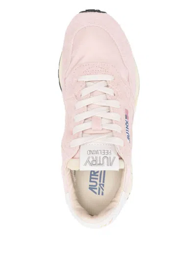 Autry Low Sneaker With Suede Panels And Rubber Sole