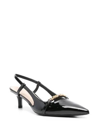 Pinko Gloria Patent Leather Slingback Pumps In Black