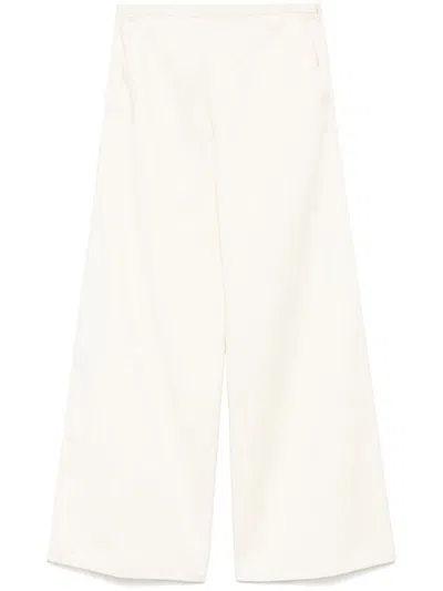 Forte Forte Wide-leg Cotton Trousers With Elastic Waistband