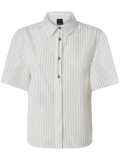 Pinko Multicolored Striped Short Sleeve Button-up Shirt