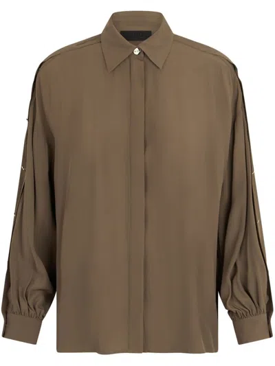 Liu •jo Liu Jo Green Shirt With Classic Collar