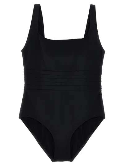 Eres Ribbed Scoop Neckline Wide Straps Swimsuit