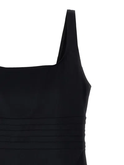 Eres Ribbed Scoop Neckline Wide Straps Swimsuit