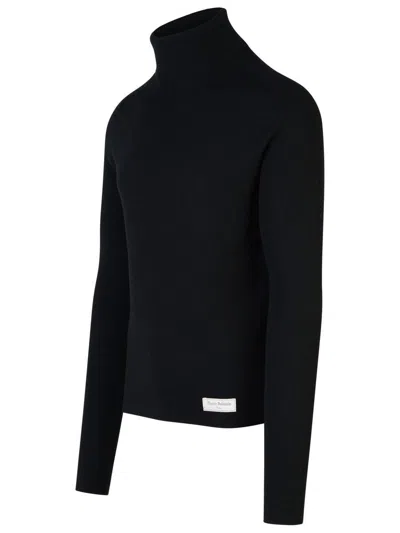 Balmain Black Wool Turtleneck Sweater Men