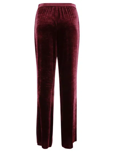 Etro Red Pants With Elastic Waistband