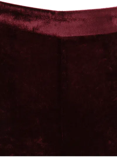 Etro Red Pants With Elastic Waistband
