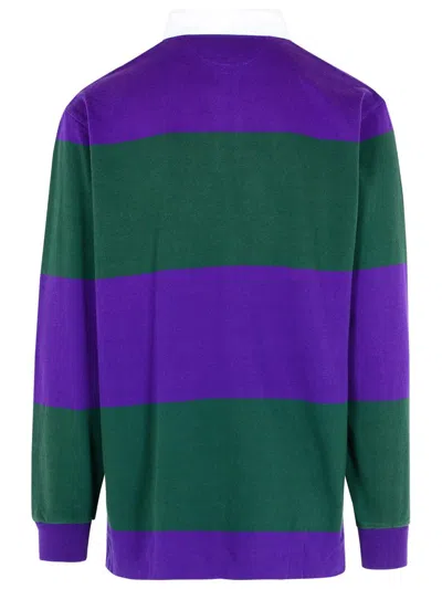 Polo Ralph Lauren Striped Long Sleeve Rugby Shirt With Buttoned Collar