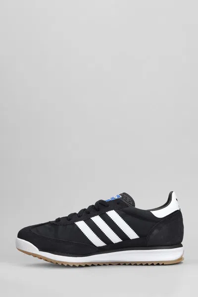 Adidas Originals Sl72 Retro Sport Sneakers In White And Black
