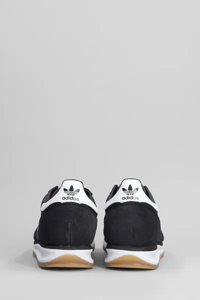 Adidas Originals Sl72 Retro Sport Sneakers In White And Black