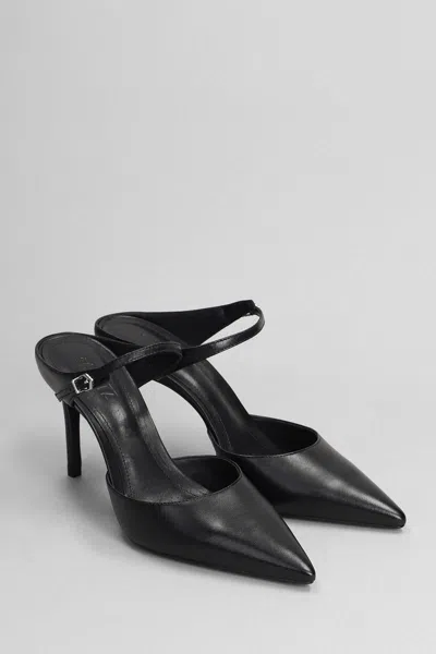 Schutz Laura Mule Slipper-mule In Black Leather
