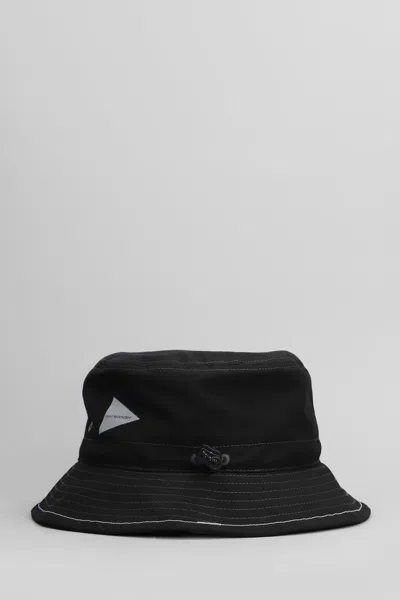 And Wander Logo-embroidered Bucket Hat
