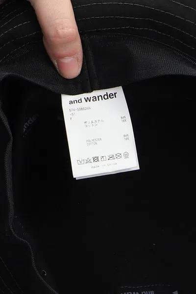 And Wander Logo-embroidered Bucket Hat