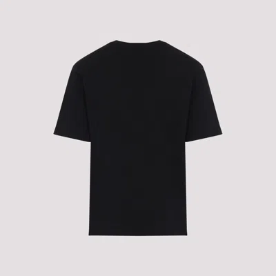 Amiri Black Cotton T-shirt With Bold Logo Statement