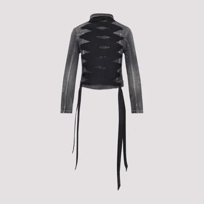 Balenciaga Lace-up Denim Jacket
