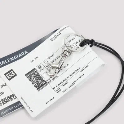 Balenciaga Train Ticket Keyring Men