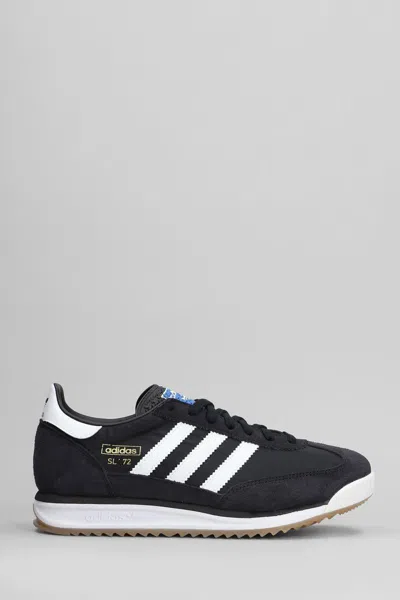 Adidas Originals Sl72 Retro Sport Sneakers In White And Black