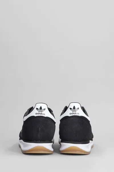 Adidas Originals Sl72 Retro Sport Sneakers In White And Black